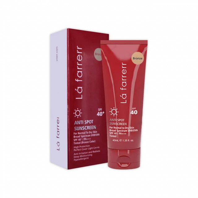 خرید کرم ضد آفتاب و ضد لک SPF 40 لافارر